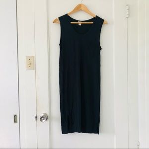 JCREW sleeveless cotton t-shirt dress with pocket